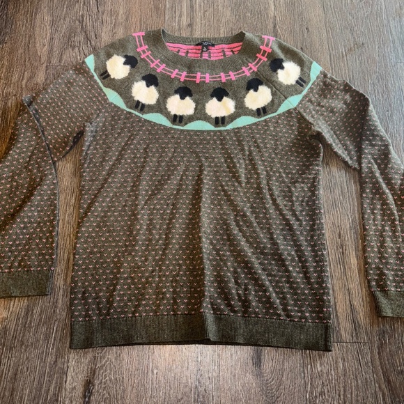 Talbots small petite adorable sheep sweater so soft! - Picture 4 of 10